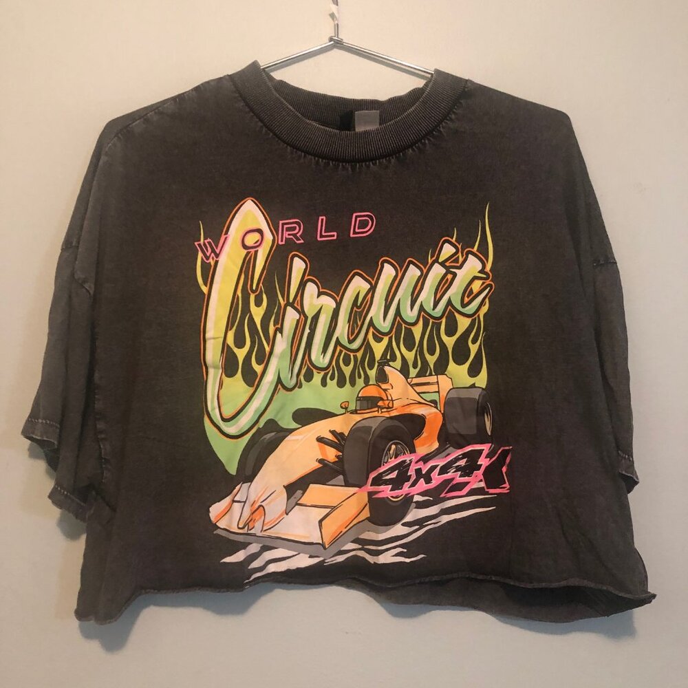 Divided - World Circuit 4 X 4 - Dark grey Cropped t-shirt